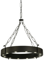  138986 - 34"W Bangle W/LED Downlights Pendant