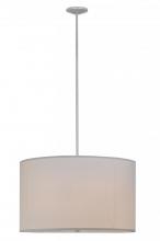  145853 - 36"W Cilindro White Textrene Pendant