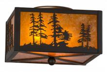  157088 - 10"Sq Tall Pines Flushmount