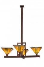  166979 - 47"W Prairie Corn 4 LT Inverted Pendant