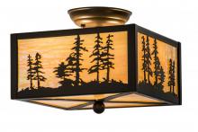  167261 - 10"Sq Tall Pines Flushmount