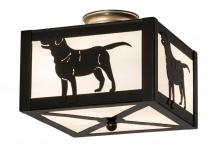  172790 - 12"Sq Labrador Retriever Flushmount