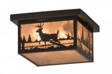  175668 - 12"Sq Hyde Park Deer Creek Flushmount