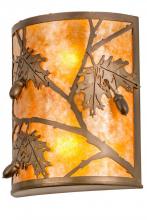  188603 - 10"W Oak Leaf & Acorn Wall Sconce