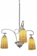  189629 - 24"W Terra Bone 3 LT Chandelier