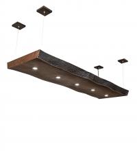  215293 - 93" Long Live Edge Walnut Oblong Pendant