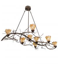  218102 - 61" Long Winter Solstice Delta 8 Light Oblong Chandelier