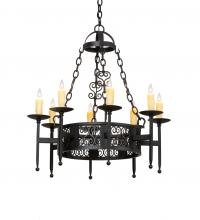  228282 - 28" Wide Toscano 8 Light Chandelier