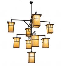  230747 - 64" Wide Hyde Park "T" Mission 9 Light Chandelier