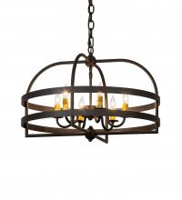  233402 - 22" Wide Aldari 6 Light Chandelier