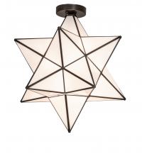  239498 - 18" Wide Moravian Star Flushmount