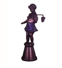  24099 - 15.5"H Silhouette Bacchus Boy Accent Lamp