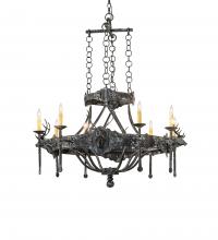  241339 - 40" Wide Stag 8 Light Chandelier