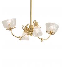  242592 - 31" Long Revival Gas & Electric 4 Light Oblong Chandelier