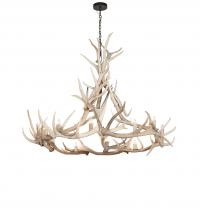  247851 - 68" Wide Antlers Elk 12 Light Chandelier