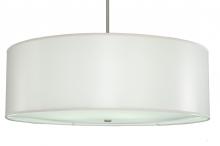  250037 - 42" Wide Cilindro White Trilam Textrene Pendant