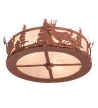  254762 - 16" Wide Deer at Dusk Fan Light Fixture