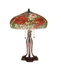  32292 - 23.5"H Tiffany Peony Table Lamp