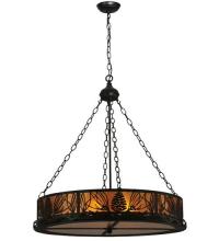  50114 - 16"W Mountain Pine Inverted Pendant