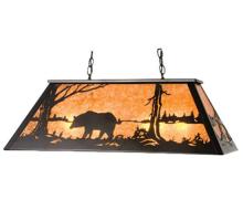  66210 - 48" Long Bear at Lake Oblong Pendant