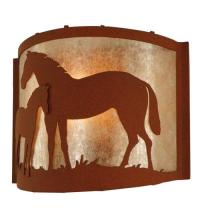  67713 - 12"W Mare & Foal Wall Sconce