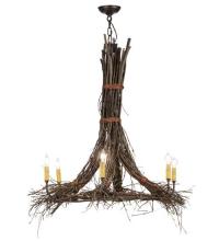  67729 - 36"W Twigs 6 LT Chandelier