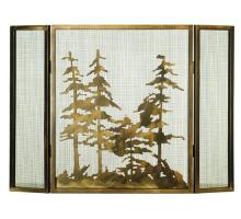  68388 - 36"W X 26"H Tall Pines Fireplace Screen