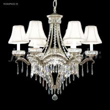  94346PW22 - Dynasty Cast Brass 6 Light Chandelier