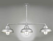  H-24212-96/3S30-96 - "Oberon" 3-light galvanized steel finish