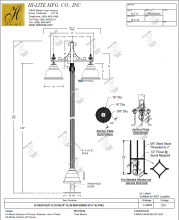  H-53018-91 - Custom Post Light