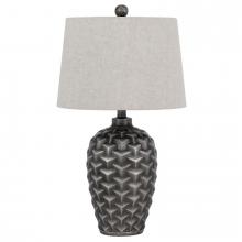  BO-3038TB - Dresano resin table lamp with linen hardback taper drum shade