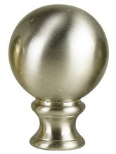  FA-5055B - 1.38" Metal Cast Ball Finial In Brushed Steel