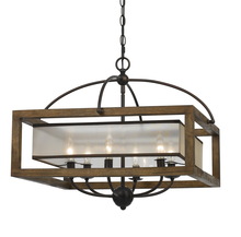  FX-3536/6 - 60W X 6 Square Chandelier