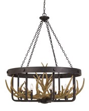  FX-3703-8 - Angelo 60W X 8 Metal Antler Chandelier