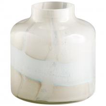  11077 - Lucerne Vase|Tan& Aqua-SM