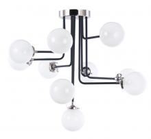  24720WTBKPN - Atom 10-Light Flush Mount