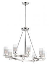  26328CLFTSN - Crescendo 8-Light Oval Chandelier