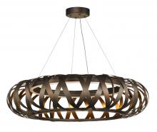  35055BZGTGLD - Weave 1-Light LED Chandelier