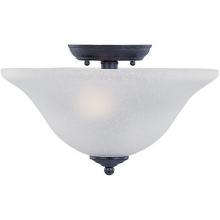  8890CS - Two Light Country Stone Bowl Flush Mount