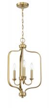  50533-SB - Bolden 3 Light Foyer in Satin Brass