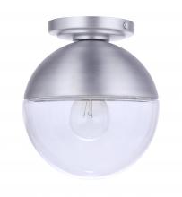  ZA3417-SA - Evie 1 Light Outdoor Flush Mount in Satin Aluminum