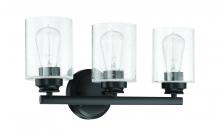  50503-FB - Bolden 3 Light Vanity in Flat Black