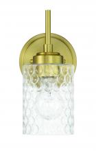  60501-SB - Claire 1 Light Wall Sconce in Satin Brass