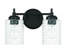  60502-FB - Claire 2 Light Vanity in Flat Black