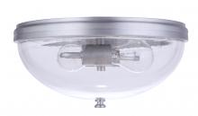  ZA3537-SA - Sivo 2 Light Outdoor Flush Mount in Satin Aluminum