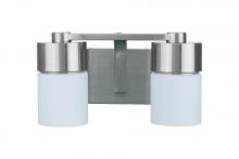  12314BNK2 - District 2 Light Vanity in Brushed Polished Nickel