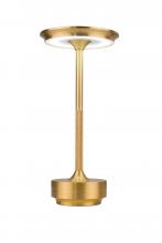  86294GD-TR - Rikki 1 Light LED Rechargeable Lamp in Gold