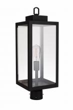  ZA6825-TB - Marin  1 Light Outdoor Post Mount in Textured Black