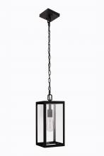  ZA7111-TB - Harris 1 Light Outdoor Pendant  in Textured Black