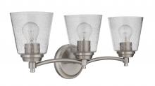  50203-BNK - Tyler 3 Light Vanity in Brushed Polished Nickel